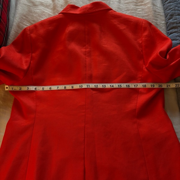 J.CREW Parke Blazer in Linen Brilliant Sunset H9710 Size 14 NWT Retails: $178 - Picture 15 of 16